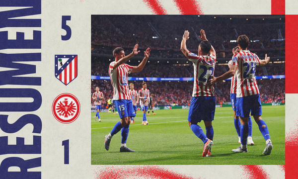 Goleada frente al Eintracht Frankfurt